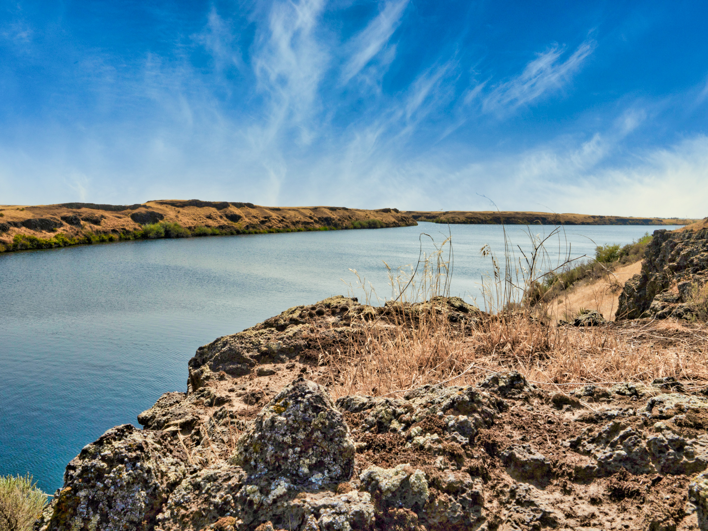 Vast blue waters of T-Lake